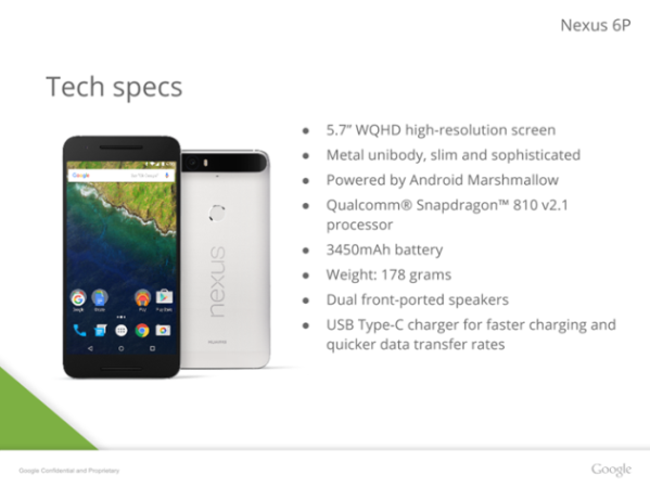 1nexus 6p specs