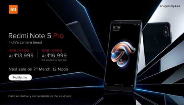 1xiaomi redmi note 5 pro