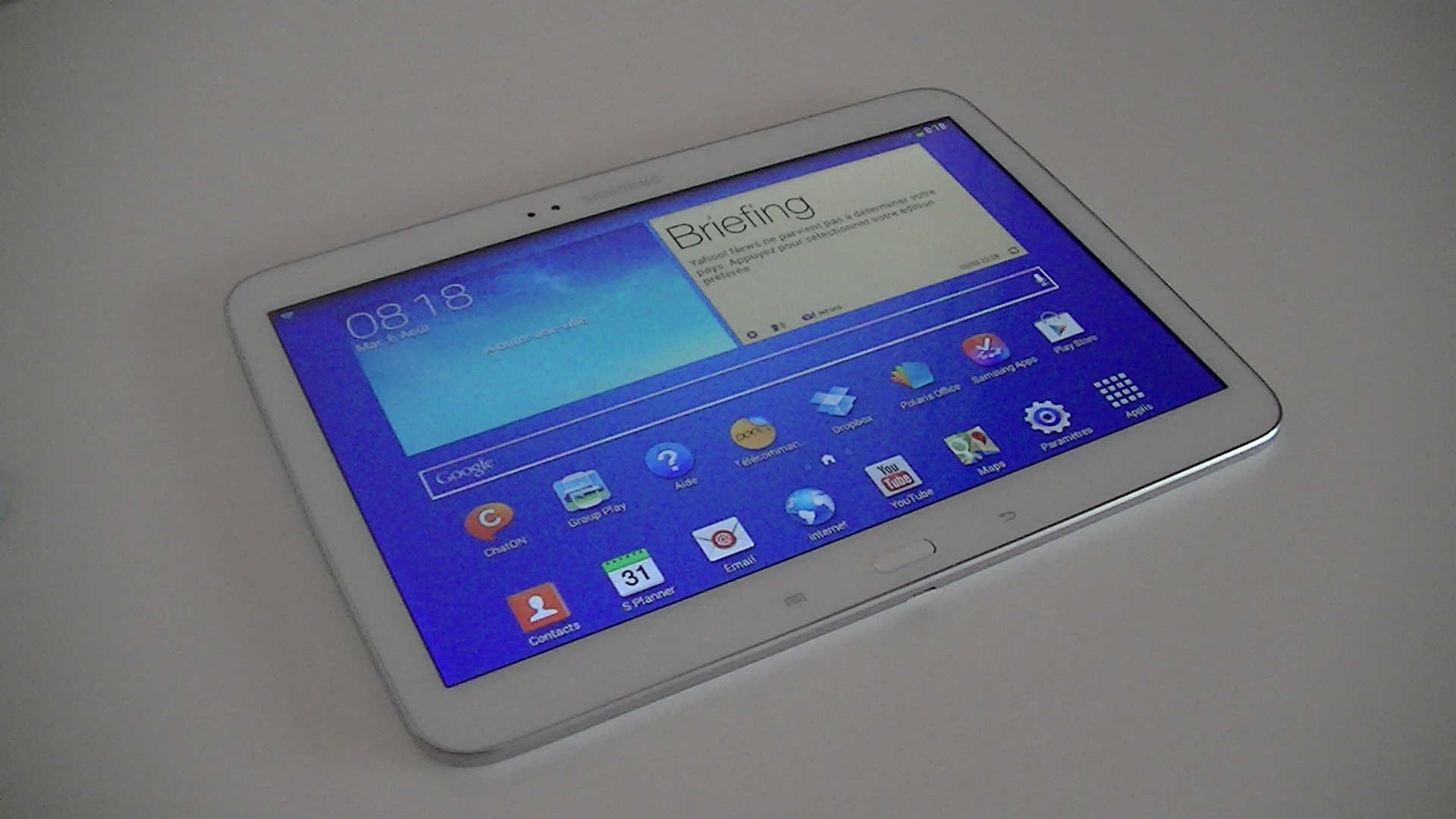 Test de la Samsung Galaxy Tab 3 (10.1 pouces) : puissance et grand