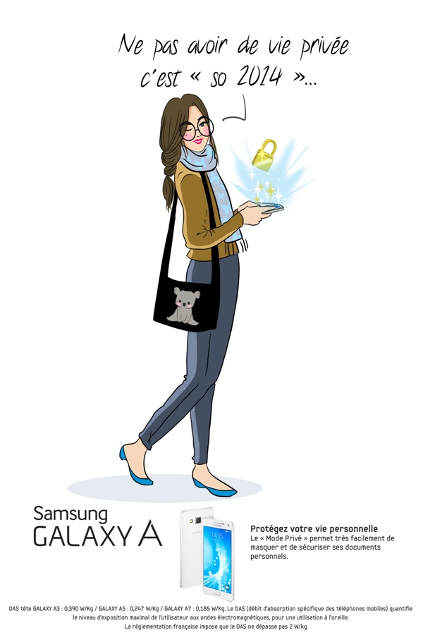 Samsung-GalaxyA_illustration Mode Privé_