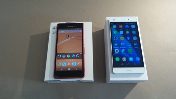 huawei p8 lite vs sony xperia m4 aqua - vue 12