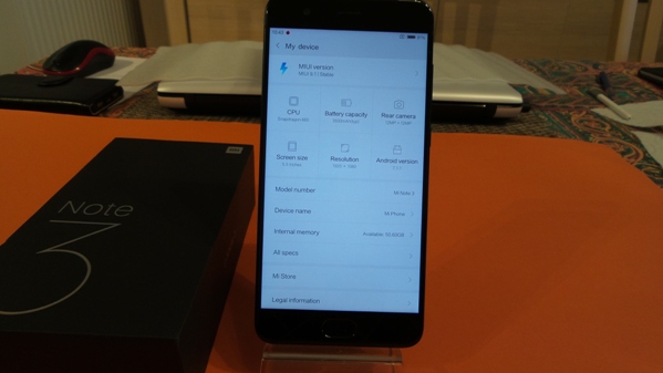 xiaomi mi note 3 - vue 16